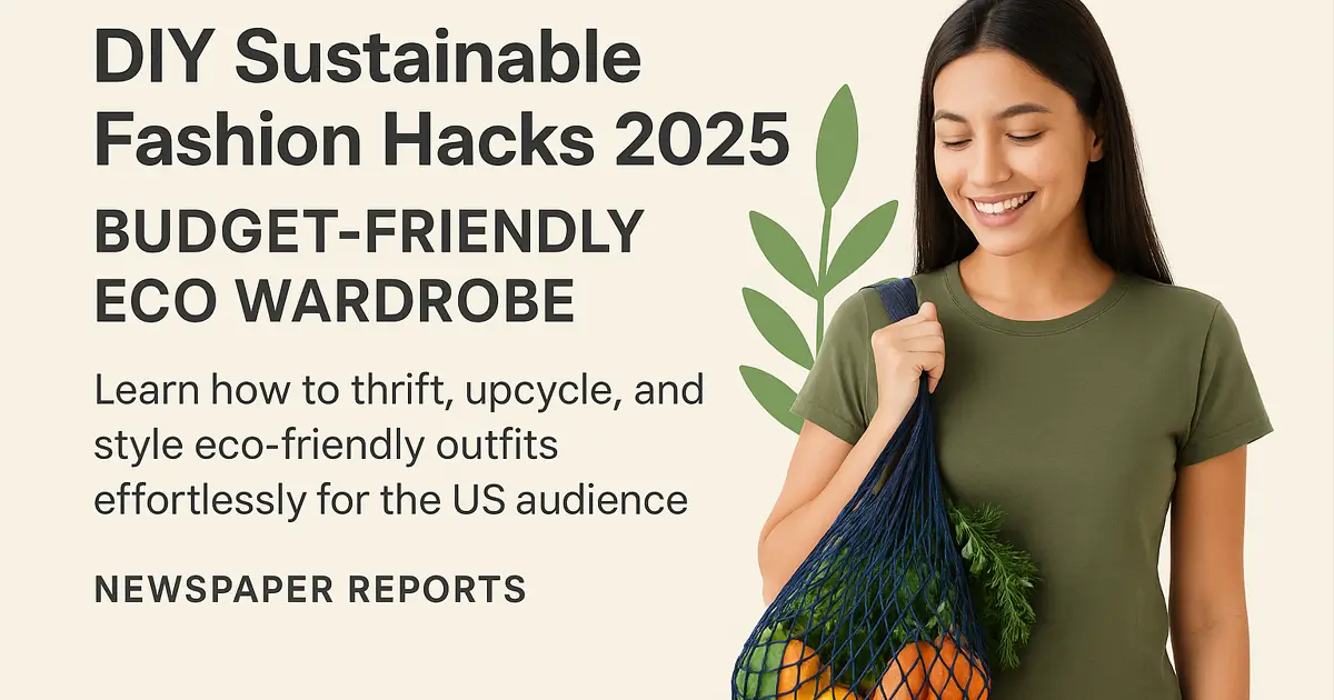 DIY Sustainable Fashion Hacks 2025 - Budget-Friendly Eco Wardrobe