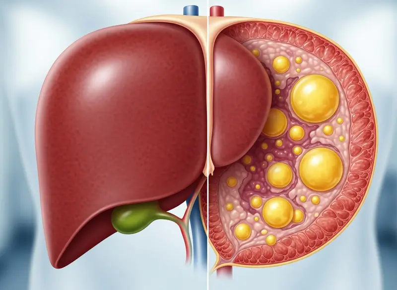 Microscopic visualization of aggressive cancer cells growing rapidly, consuming crystallized sugar particles for energy, linking sugar intake to cancer risk.